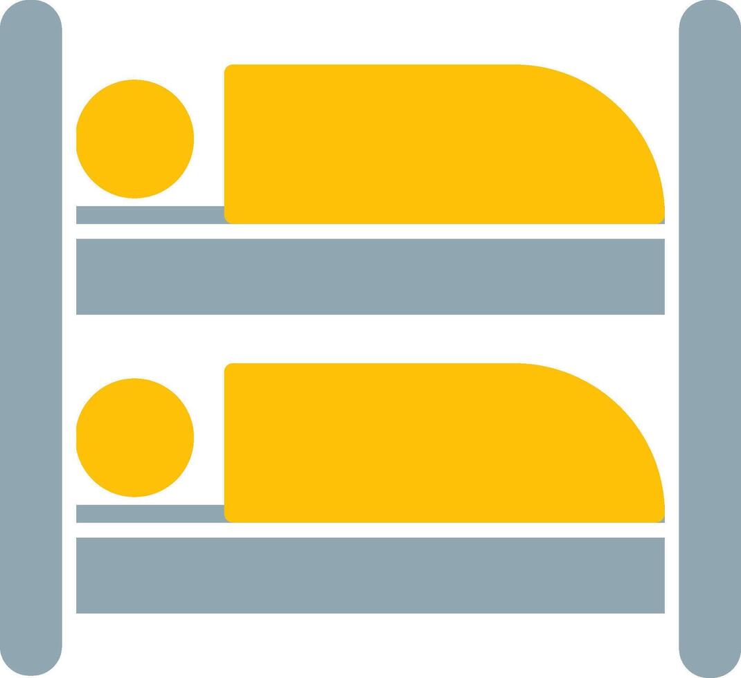 Bunk Bed Icon Design Symbol vector