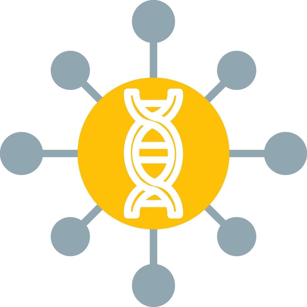 Genomics Icon Design Symbol vector