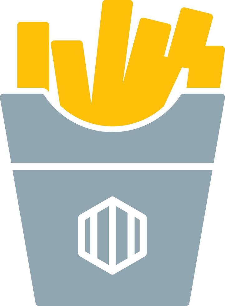 Fries Icon Design Symbol vector