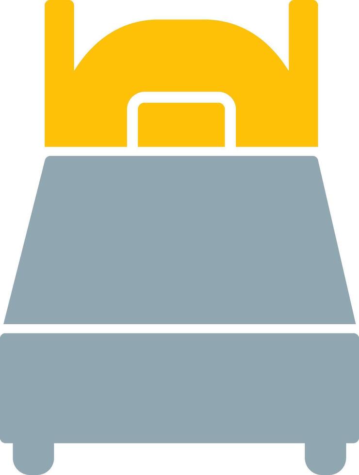 Single Bed Icon Design Symbol vector