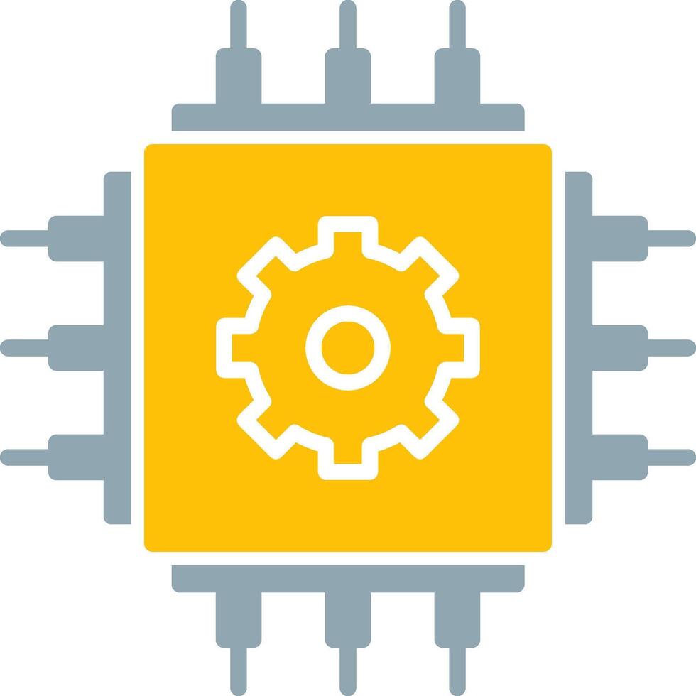 Cpu Icon Design Symbol vector