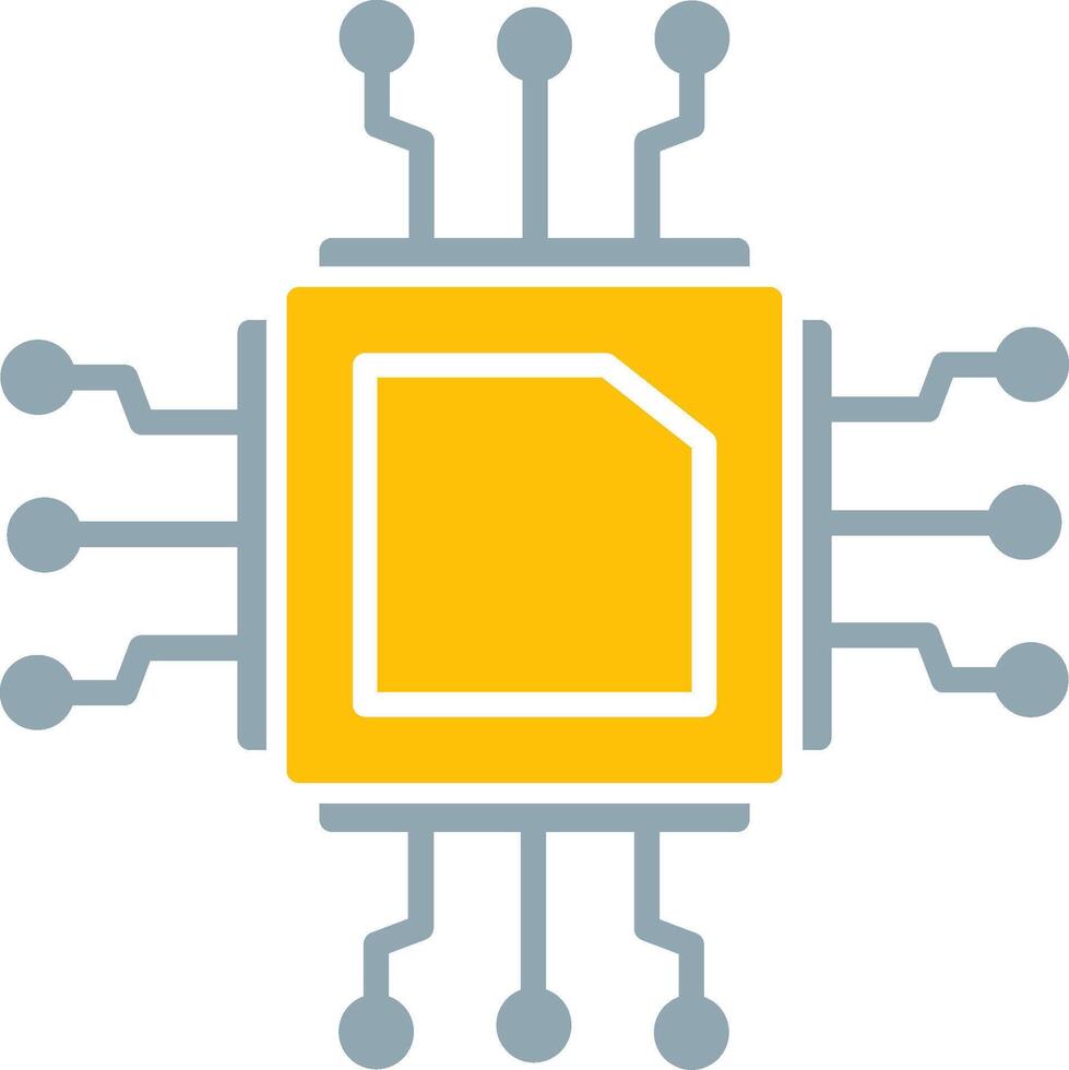 Cpu Icon Design Symbol vector