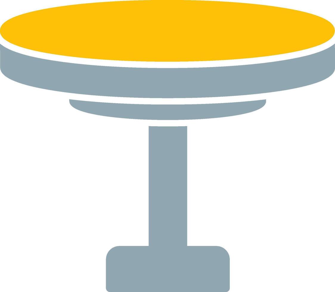 Round Table Icon Design Symbol vector