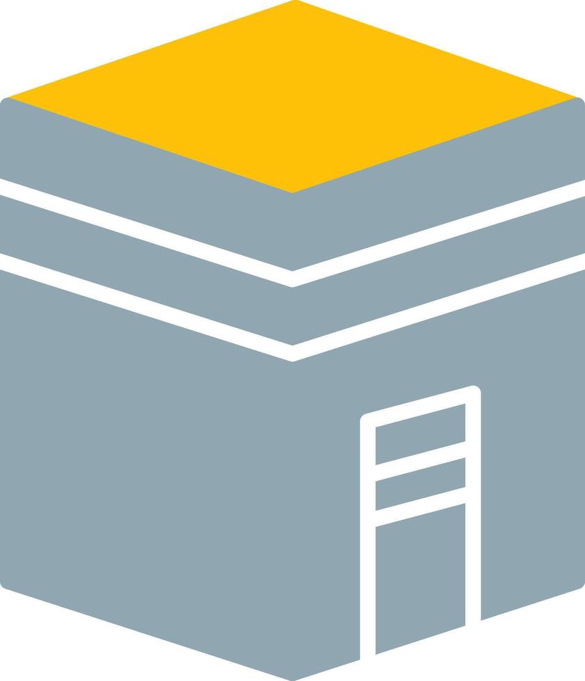 Kaaba Icon Design Symbol vector