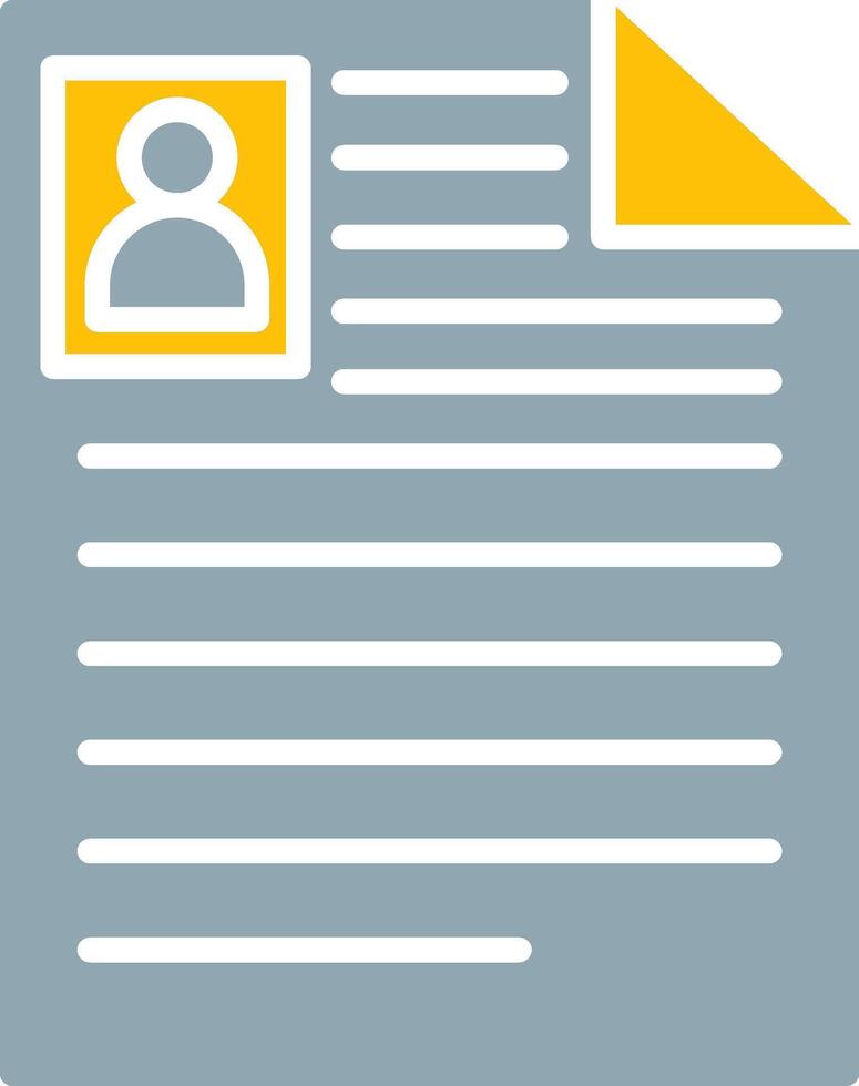 Curriculum Vitae Icon Design Symbol vector