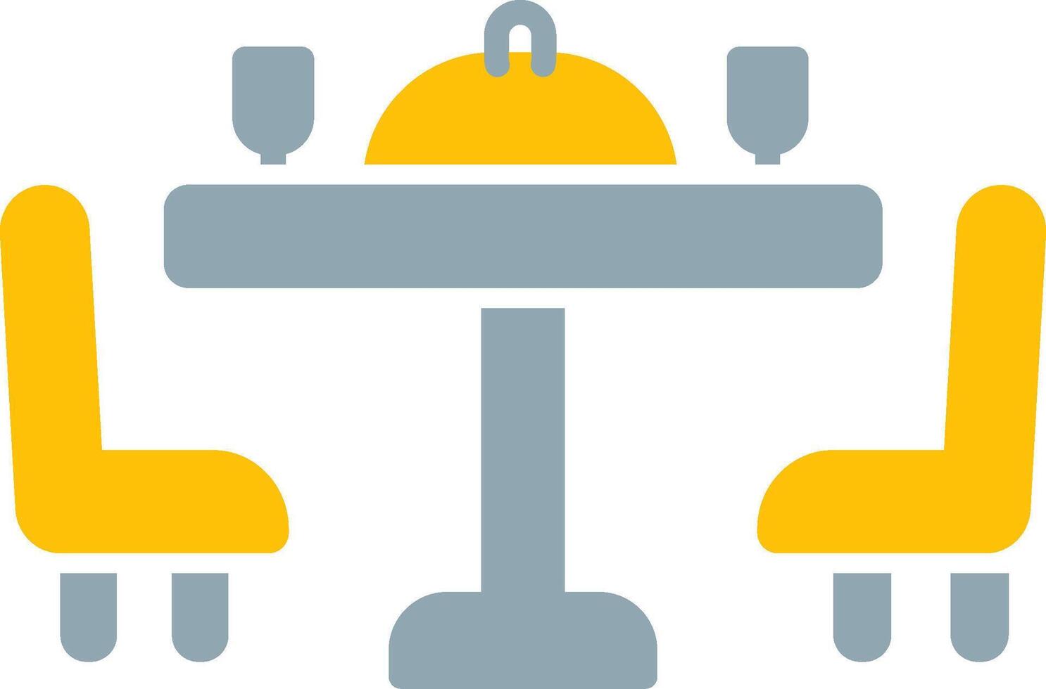 Dining Table Icon Design Symbol vector