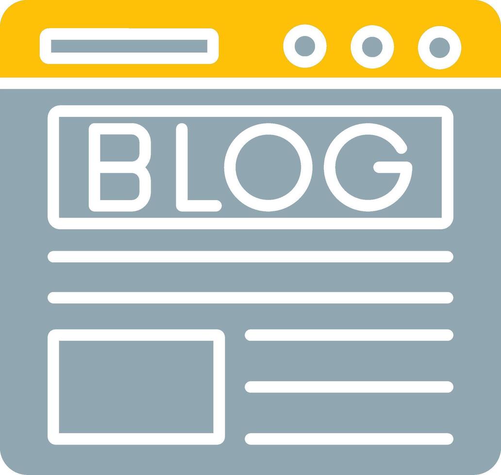 Blog Icon Design Symbol vector