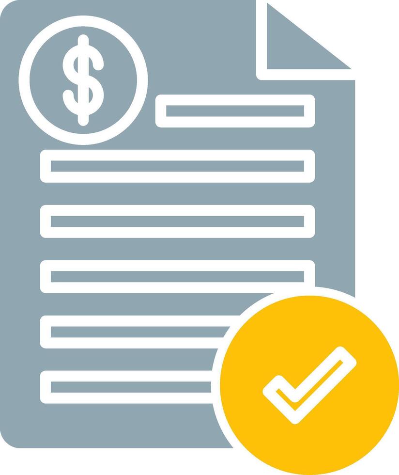 Bill Icon Design Symbol vector