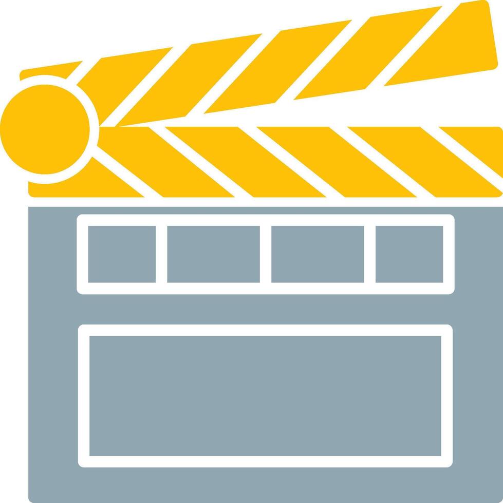 Clapperboard Icon Design Symbol vector