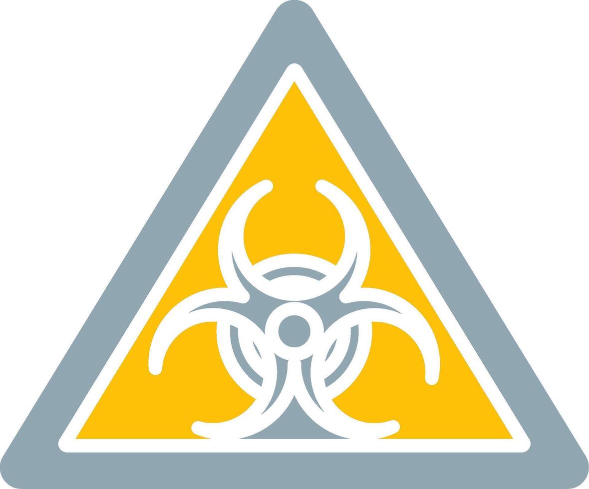Biological Hazard Icon Design Symbol vector