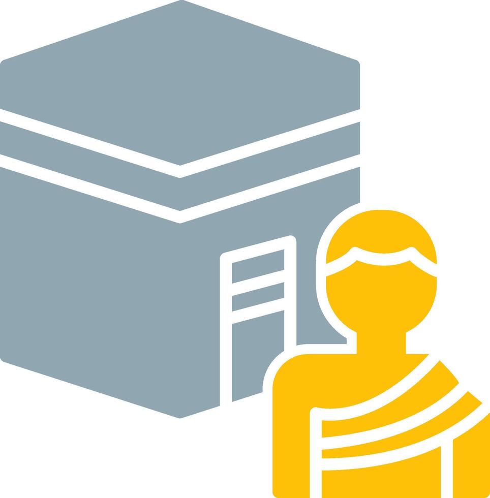 Hajj Icon Design Symbol vector