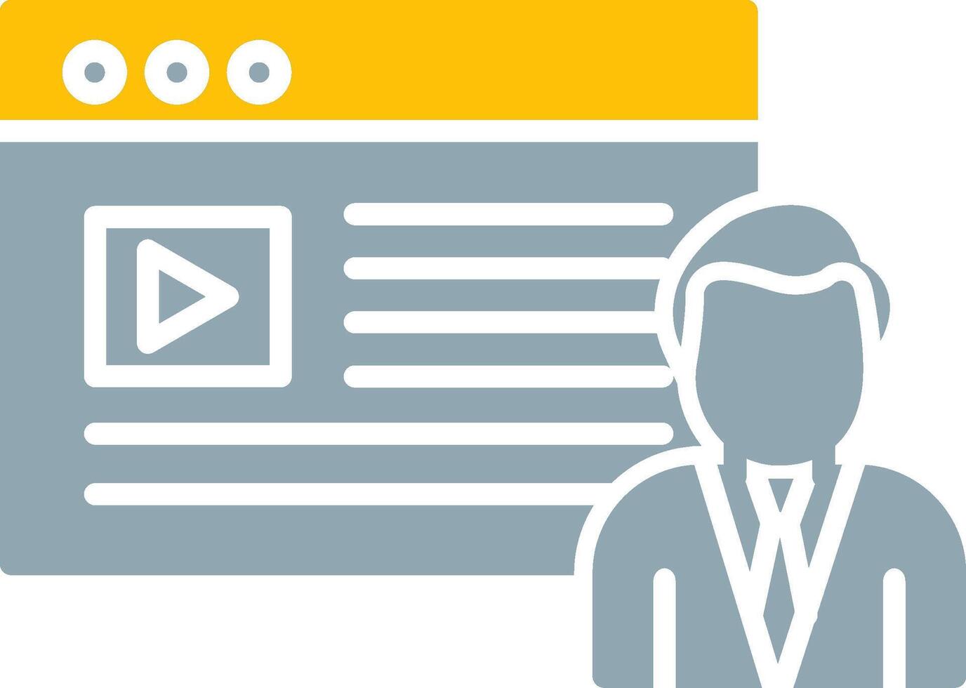 Content Creator Icon Design Symbol vector