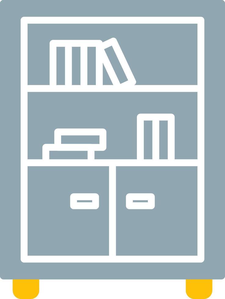 Bookshelf Icon Design Symbol vector