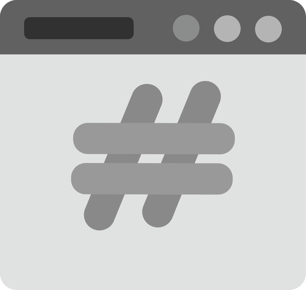 Hashtags Icon Design Symbol vector