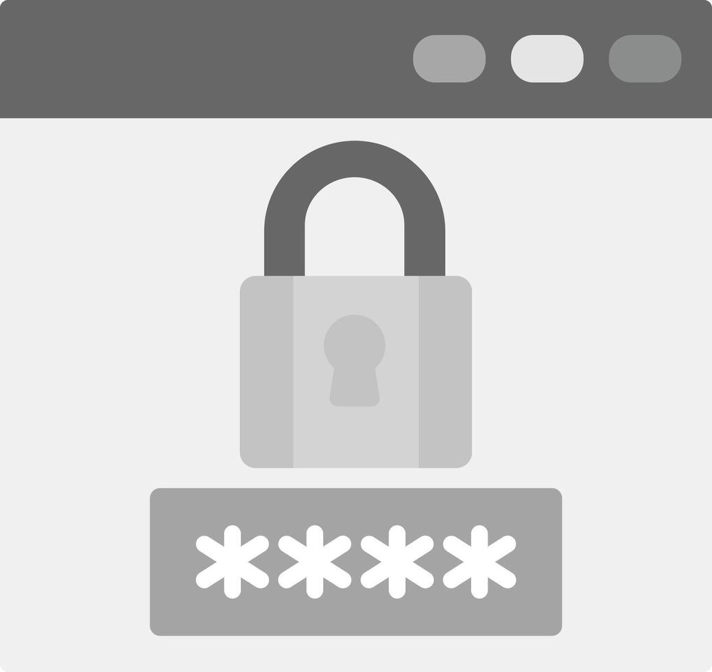 Password Icon Design Symbol vector