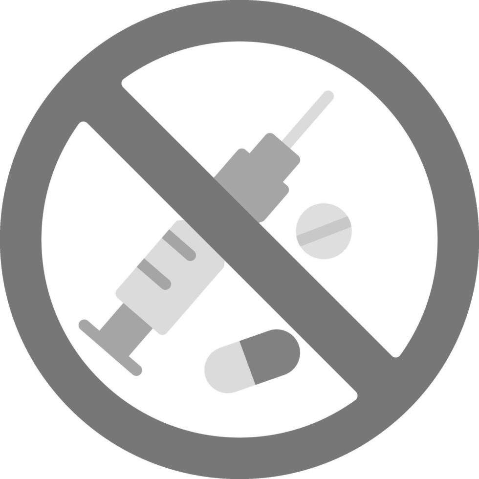 No Drugs Icon Design Symbol vector
