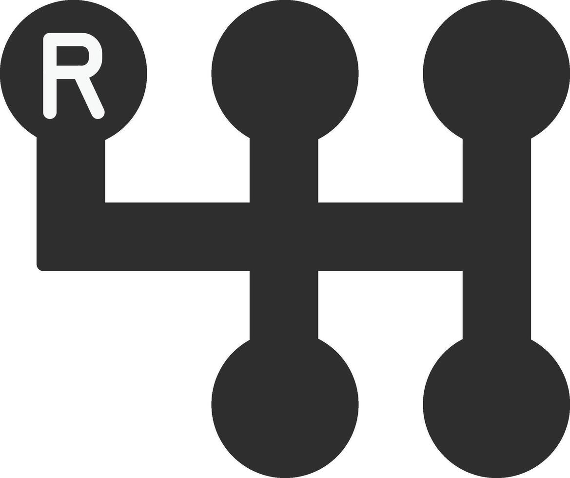 Gearshift Icon Design Symbol vector