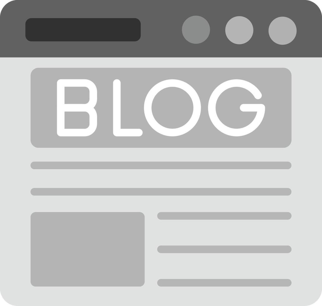 Blog Icon Design Symbol vector
