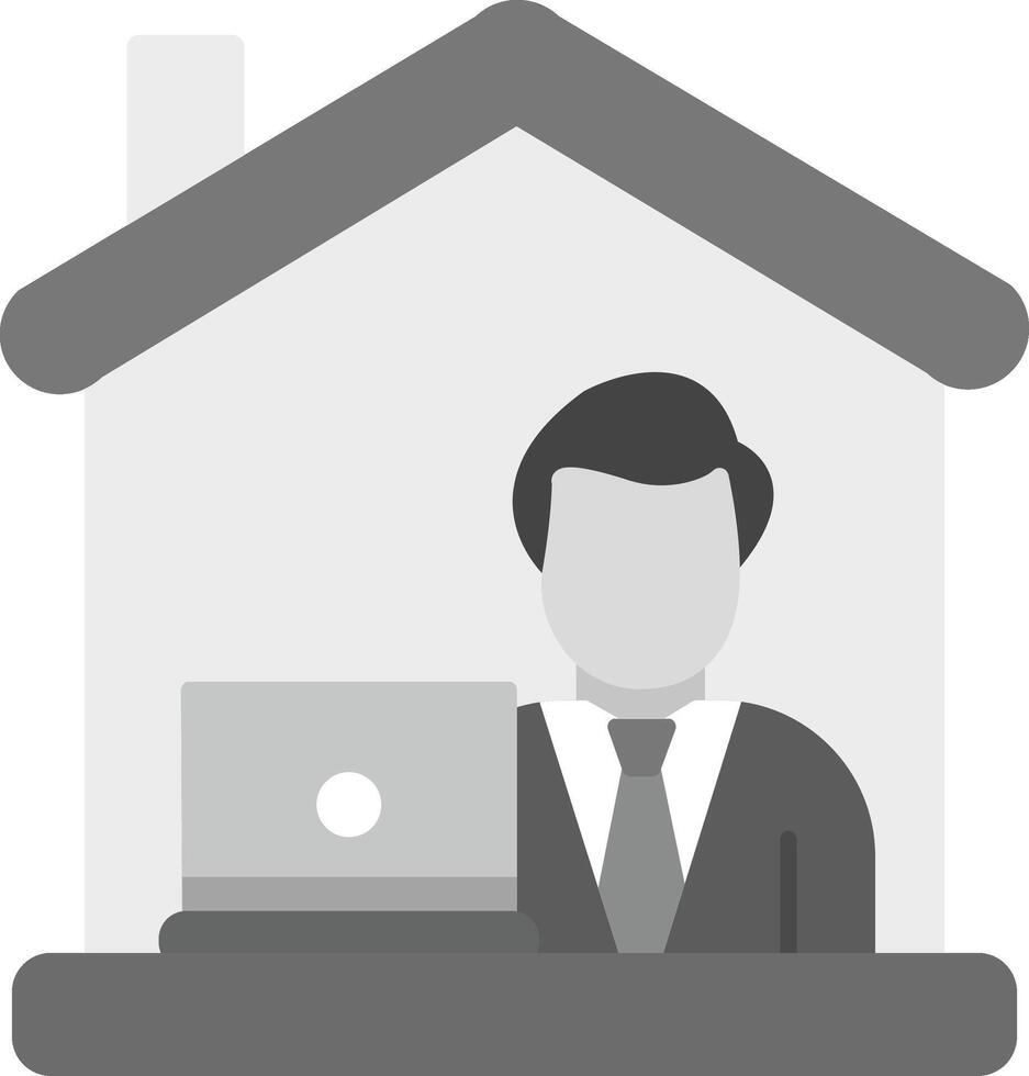 Work From Home Icon Design Symbol vector