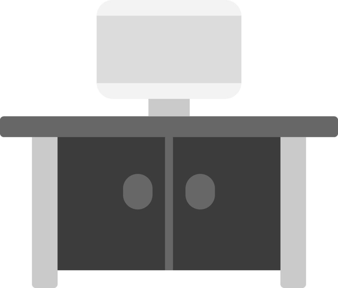 Tv Table Icon Design Symbol vector