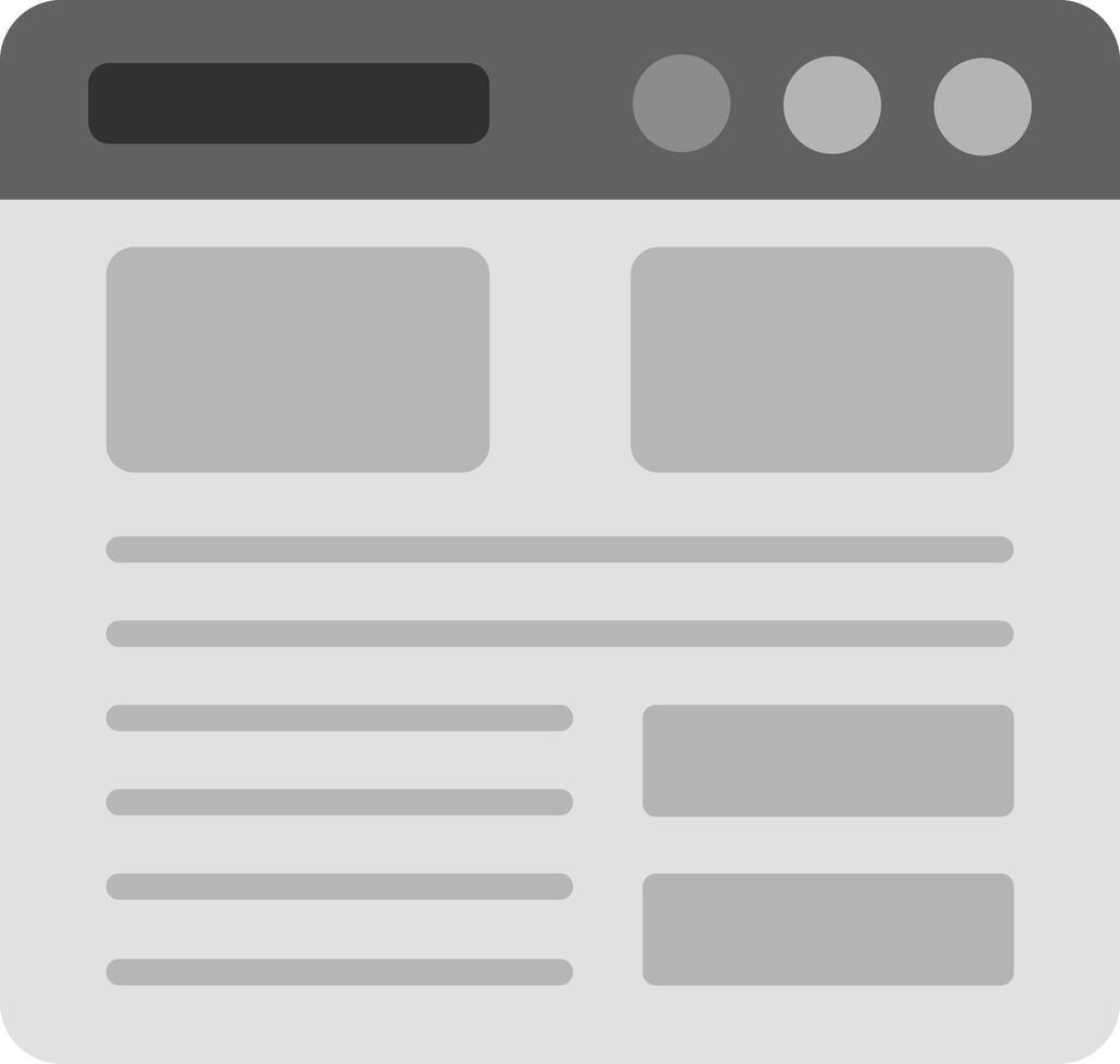 Landing Page Icon Design Symbol vector