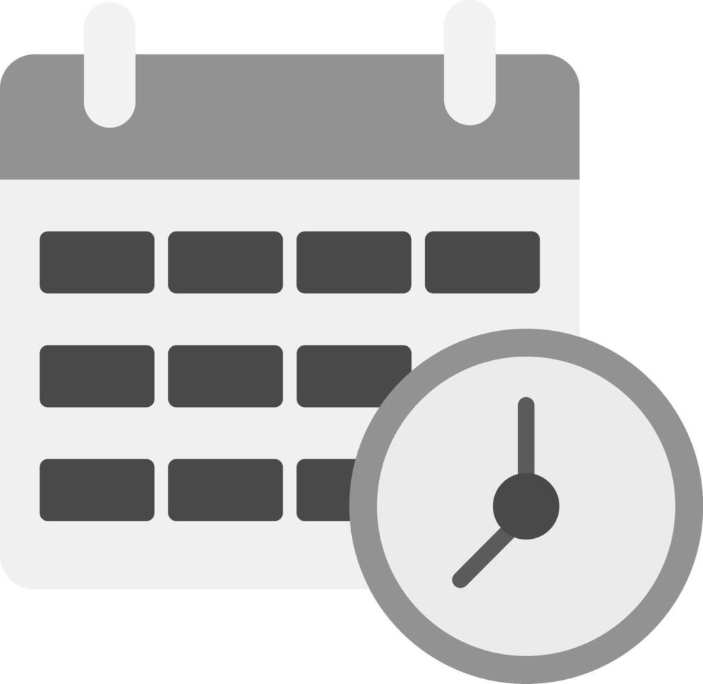 Time And Date Icon Design Symbol vector