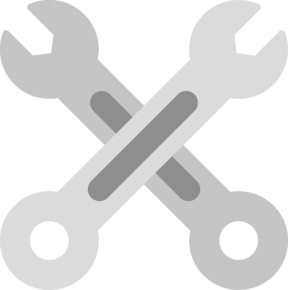 Cross Wrench Icon Design Symbol vector