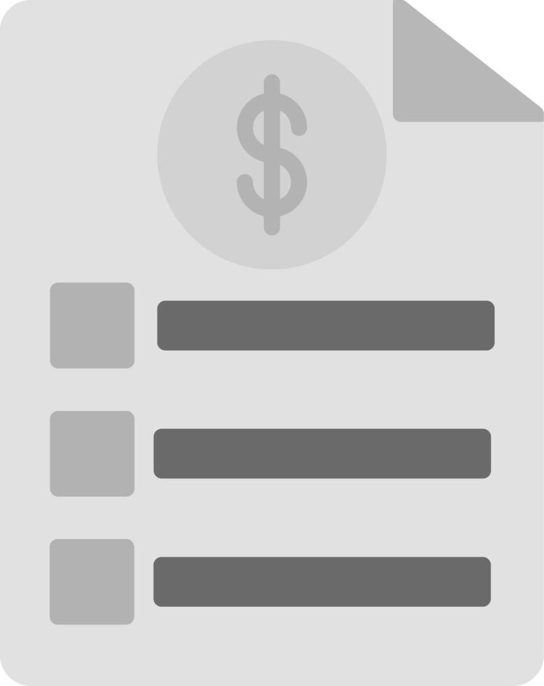 Bill Icon Design Symbol vector