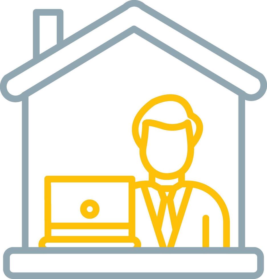 Work From Home Icon Design Symbol vector