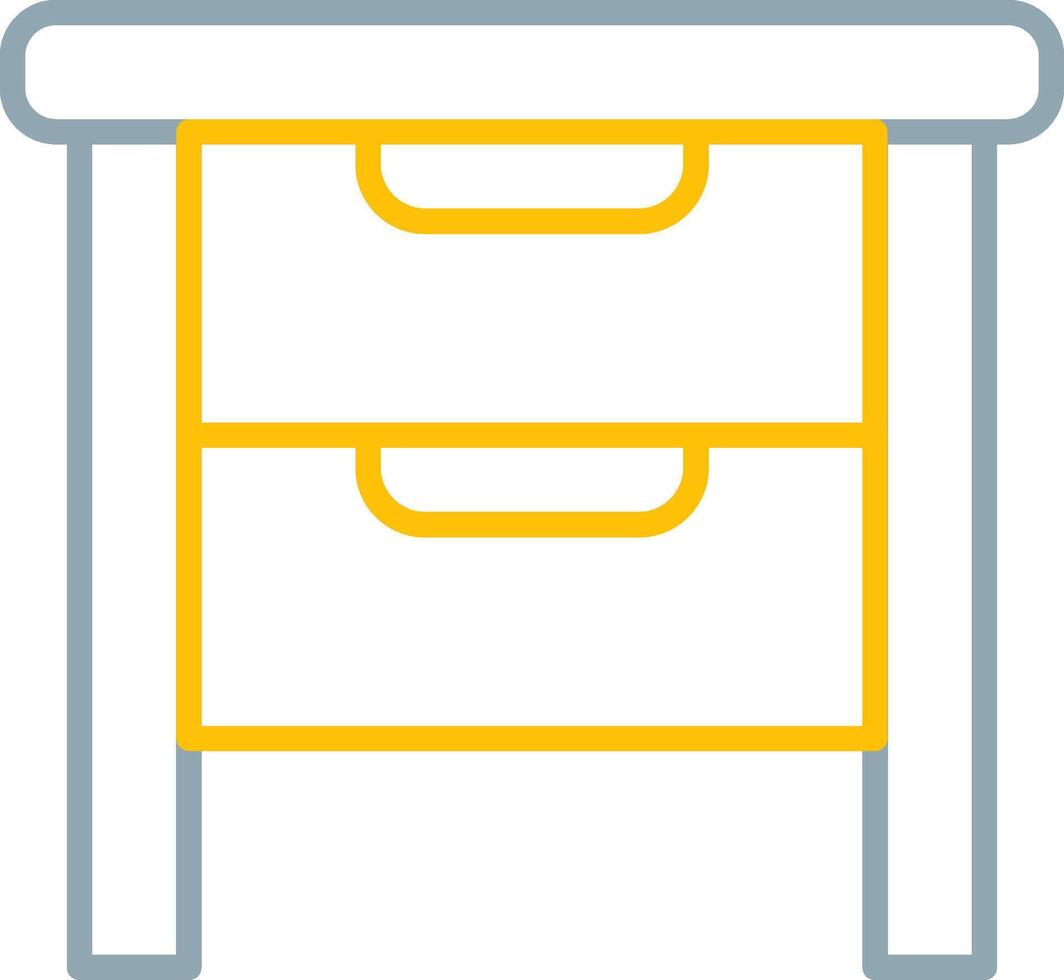Side Table Icon Design Symbol vector