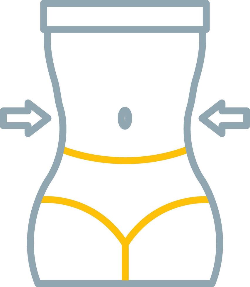 Waist Icon Design Symbol vector