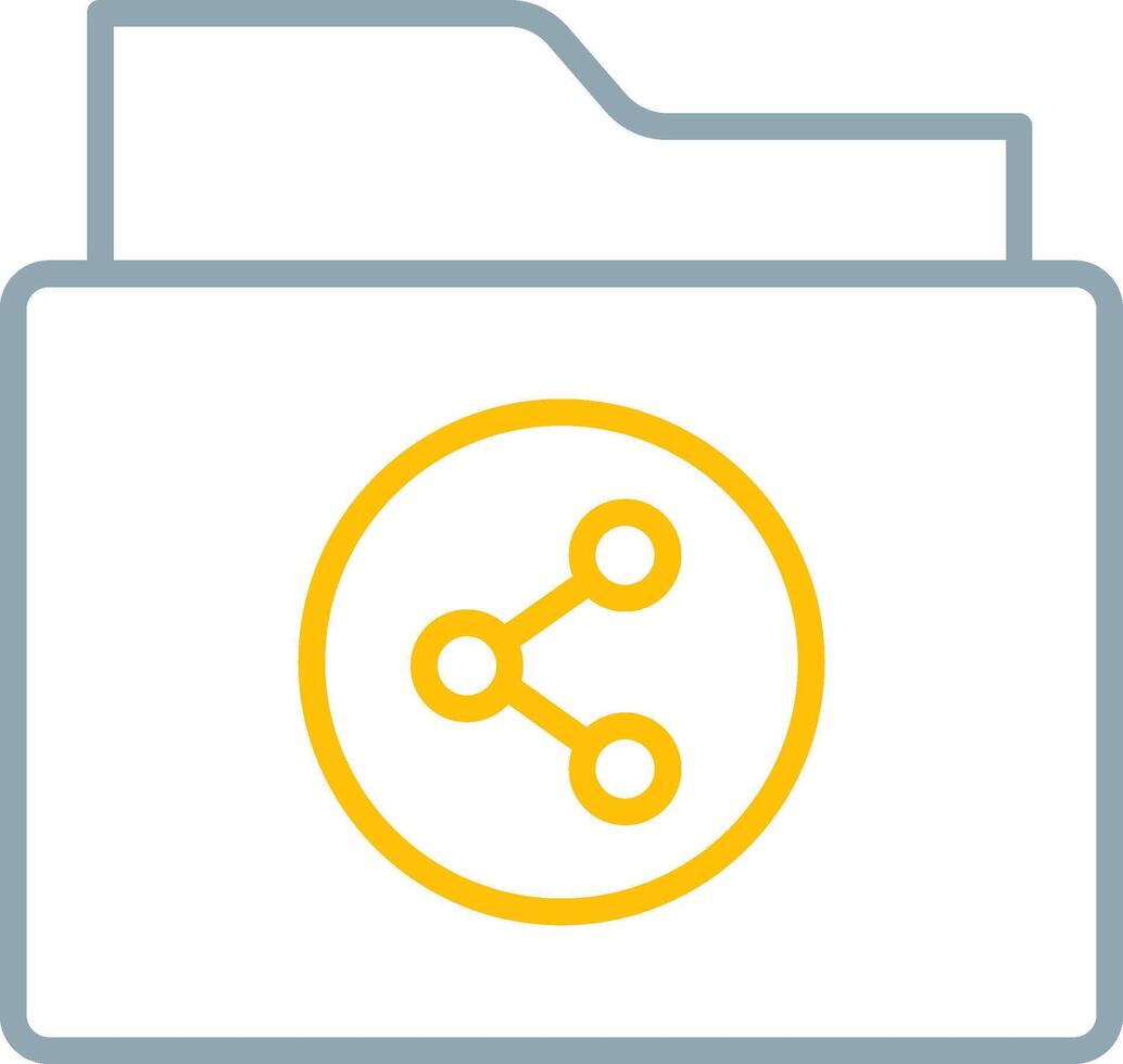 Shared Folder Icon Design Symbol vector