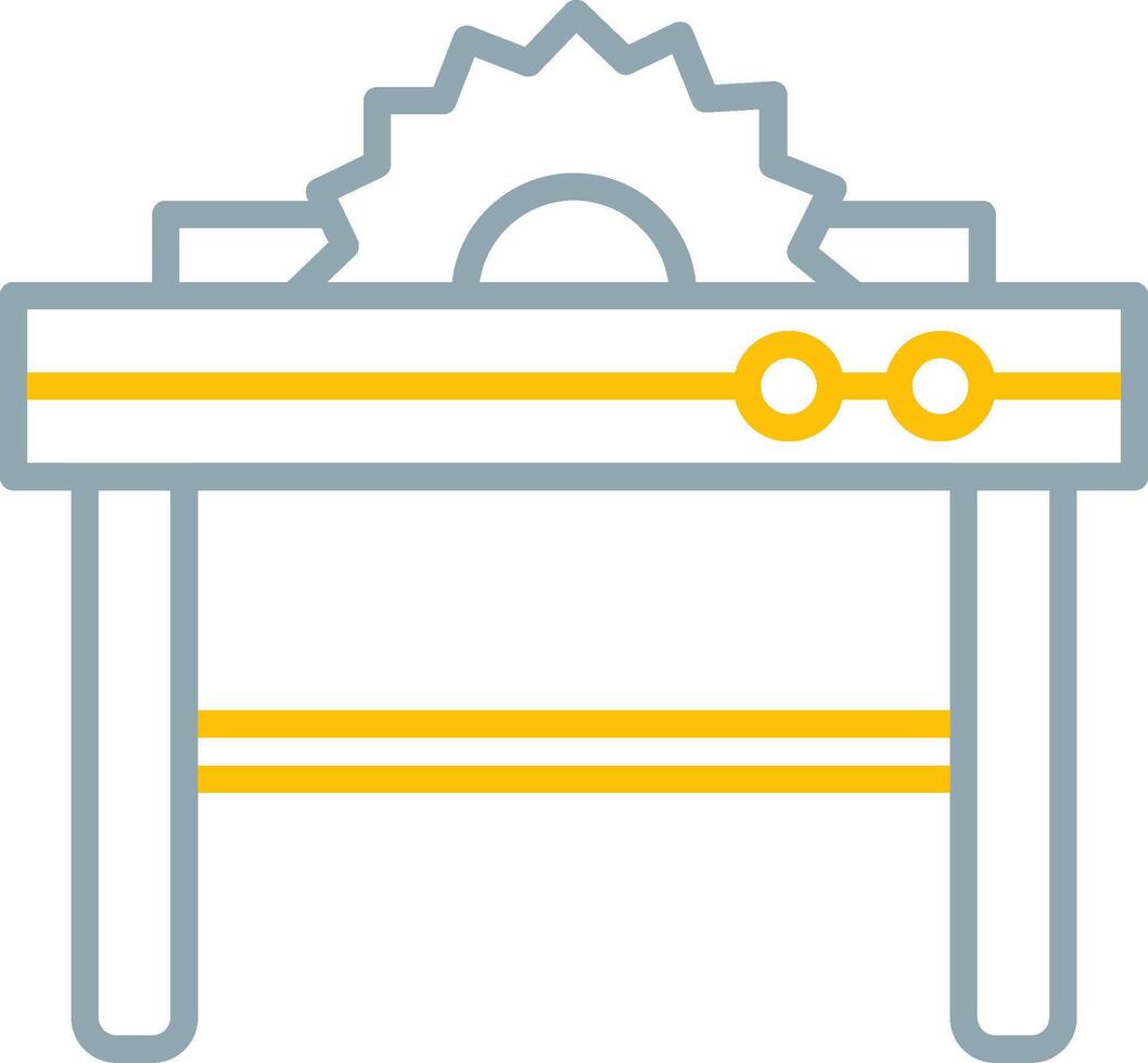 Table Saw Icon Design Symbol vector