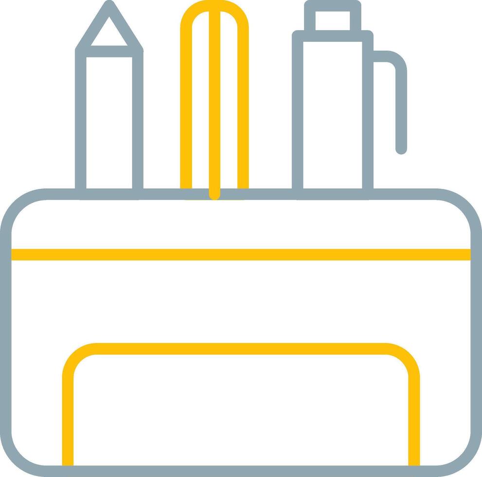 Pencil Case Icon Design Symbol vector