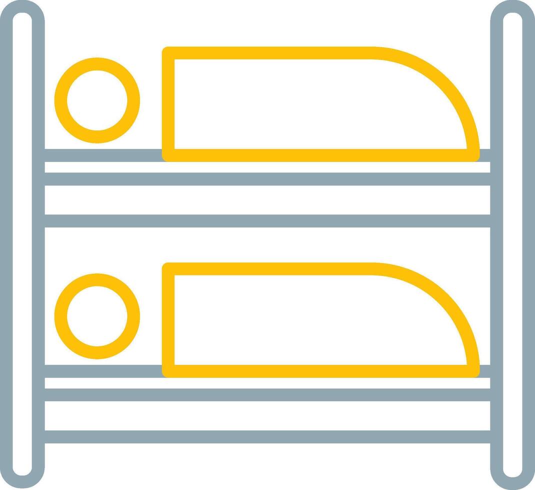 Bunk Bed Icon Design Symbol vector