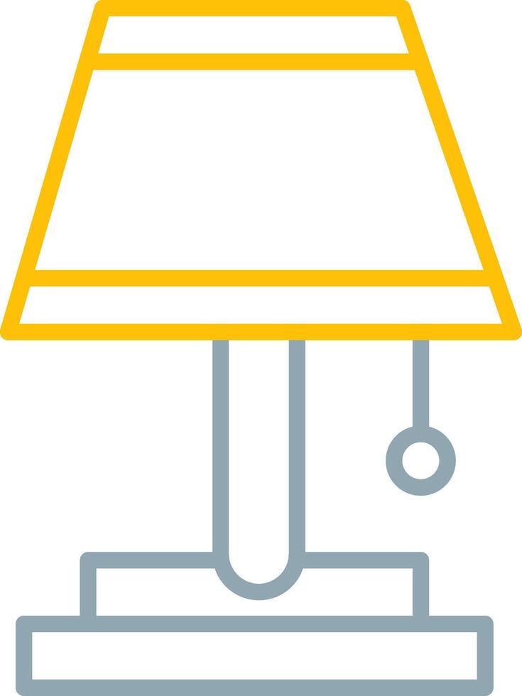 Table Lamp Icon Design Symbol vector