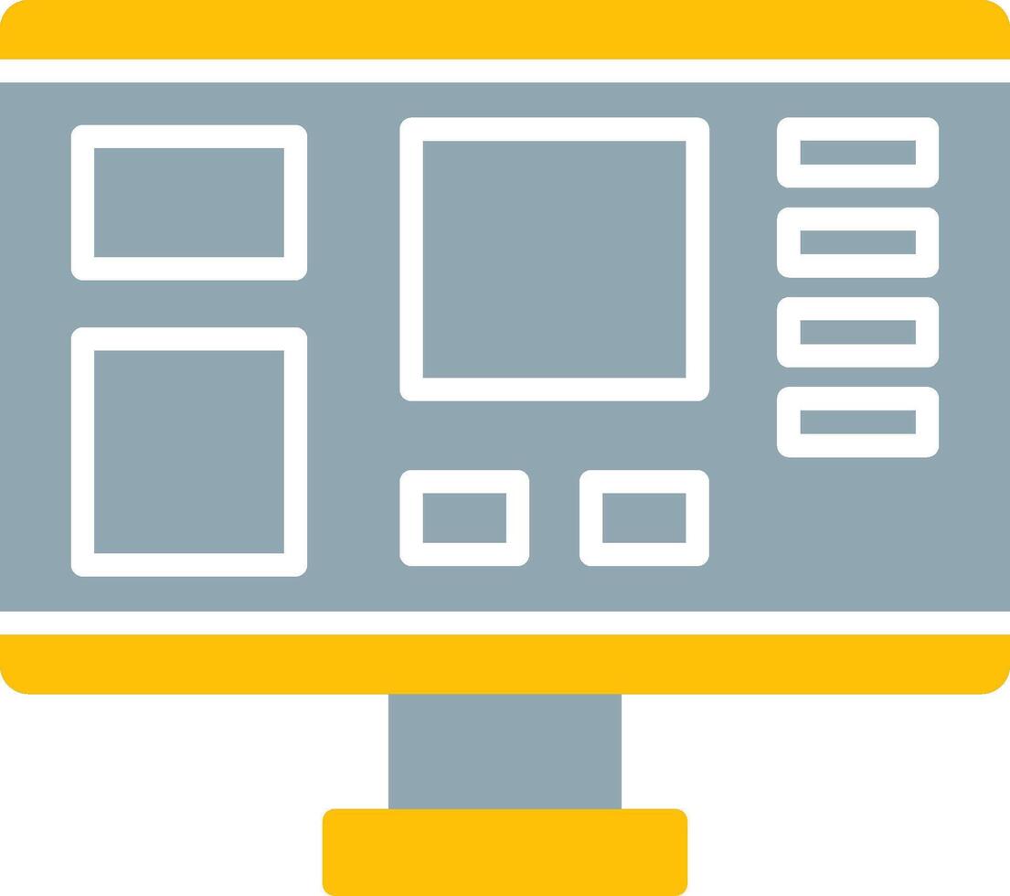 Mood Board Icon Design Symbol vector