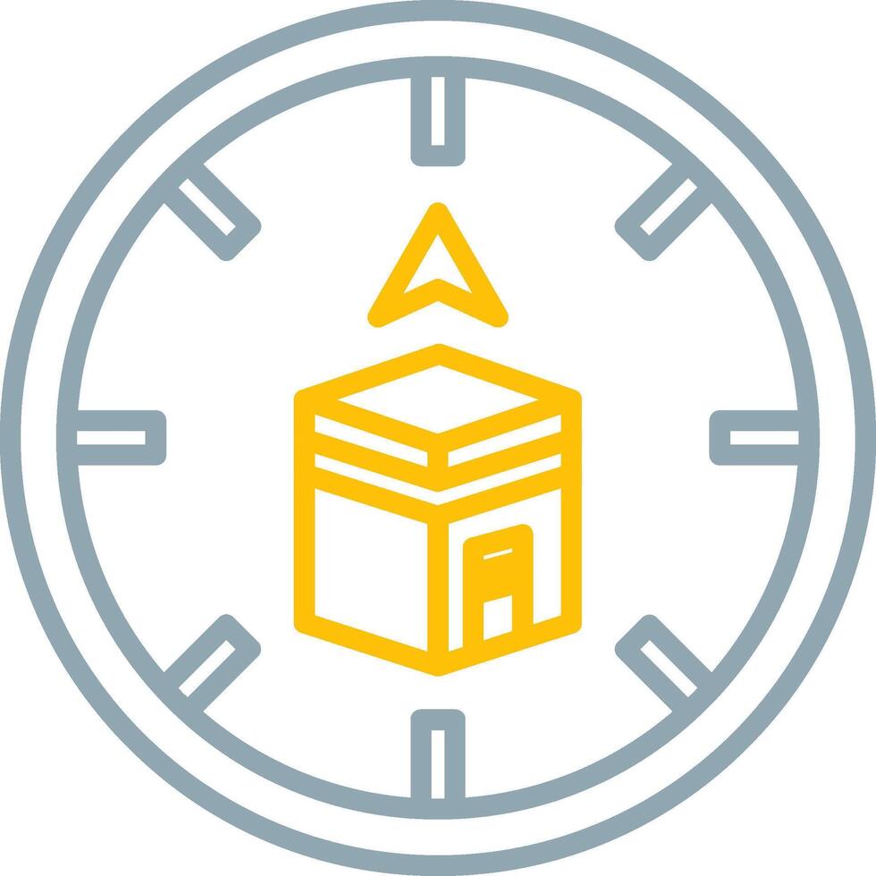Qibla Icon Design Symbol vector