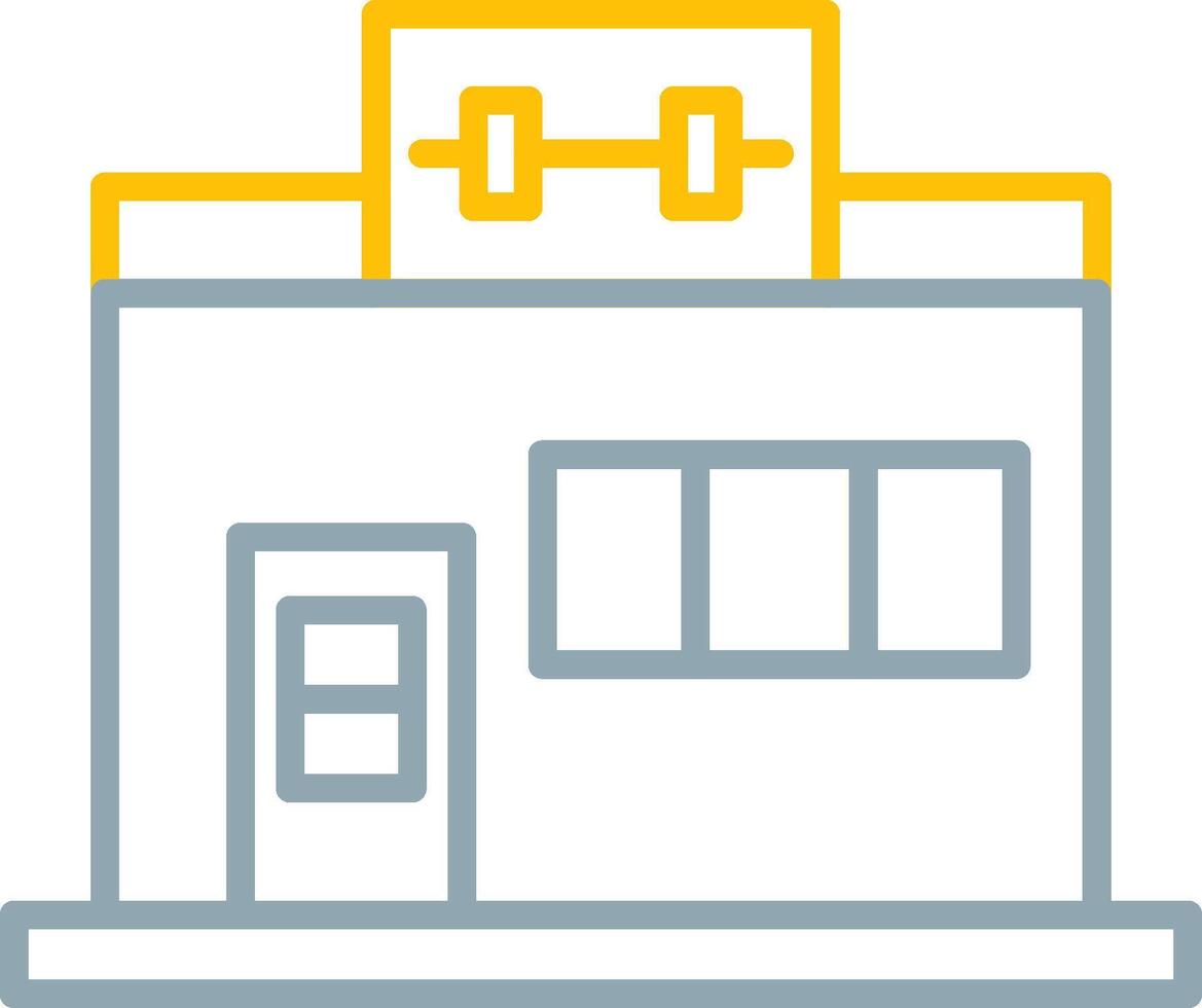 Gym Icon Design Symbol vector