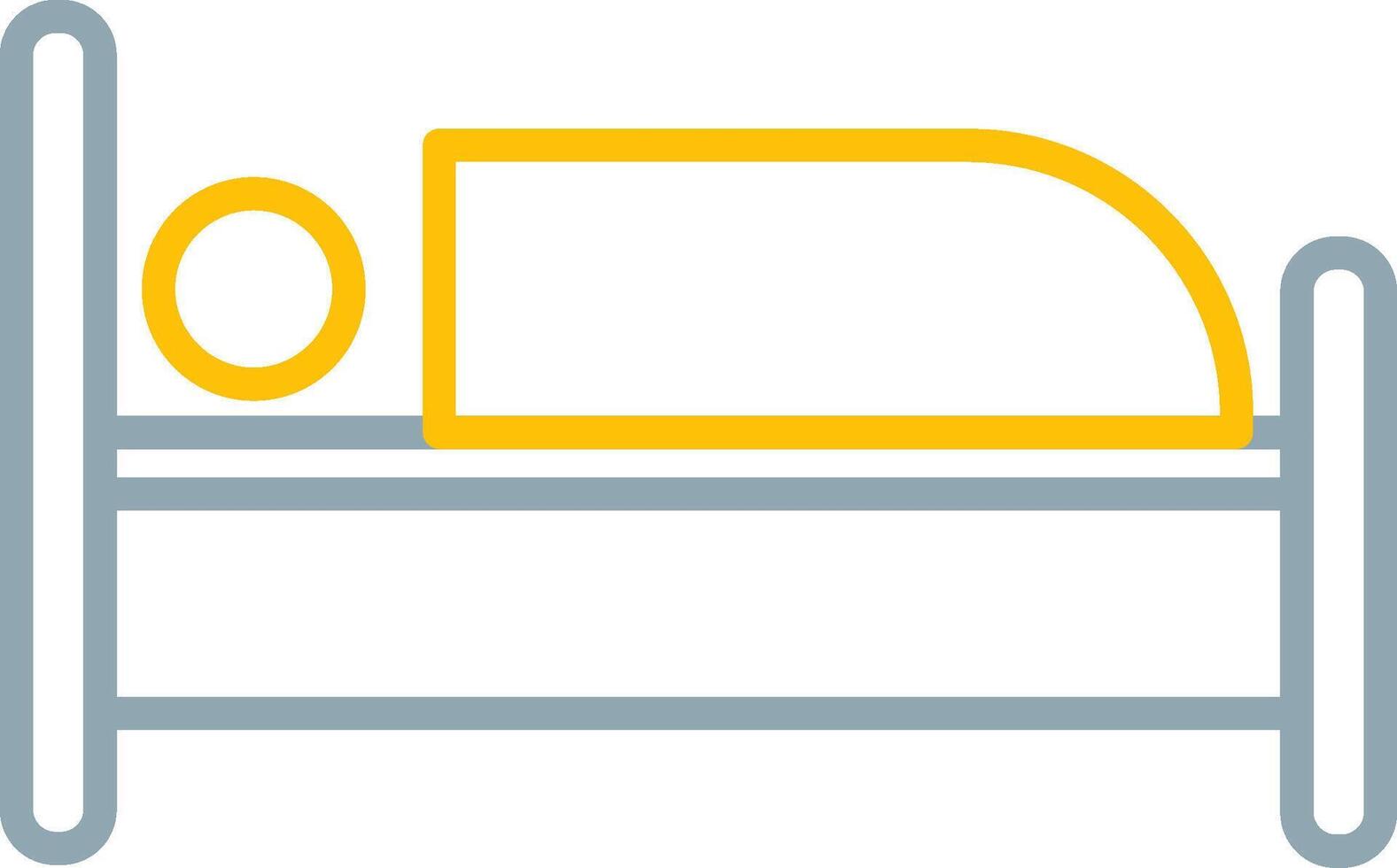 Single Bed Icon Design Symbol vector