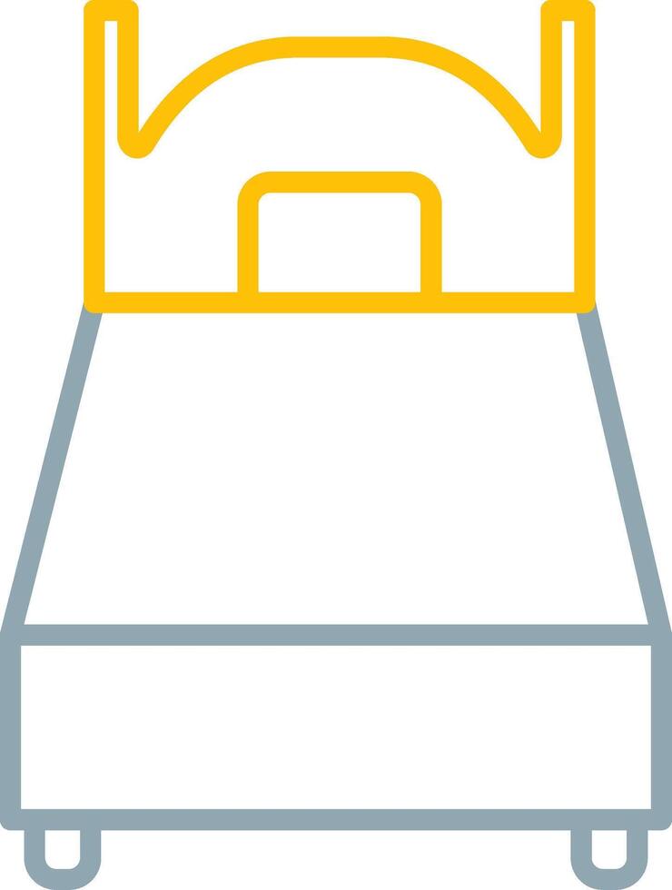 Single Bed Icon Design Symbol vector