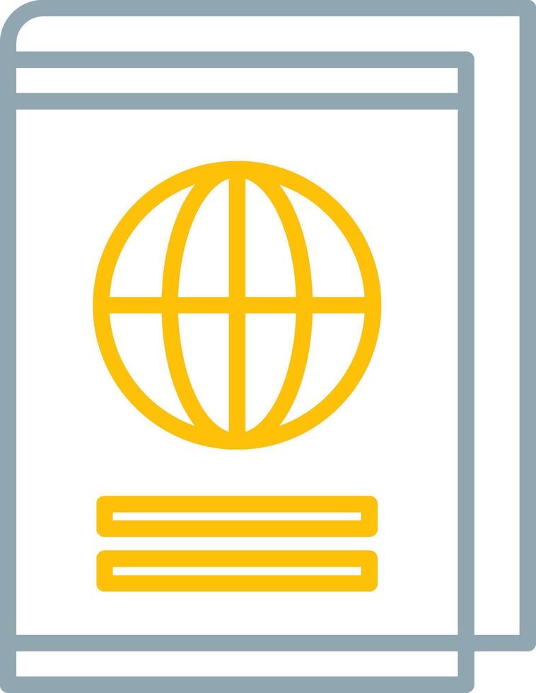 Passport Icon Design Symbol vector