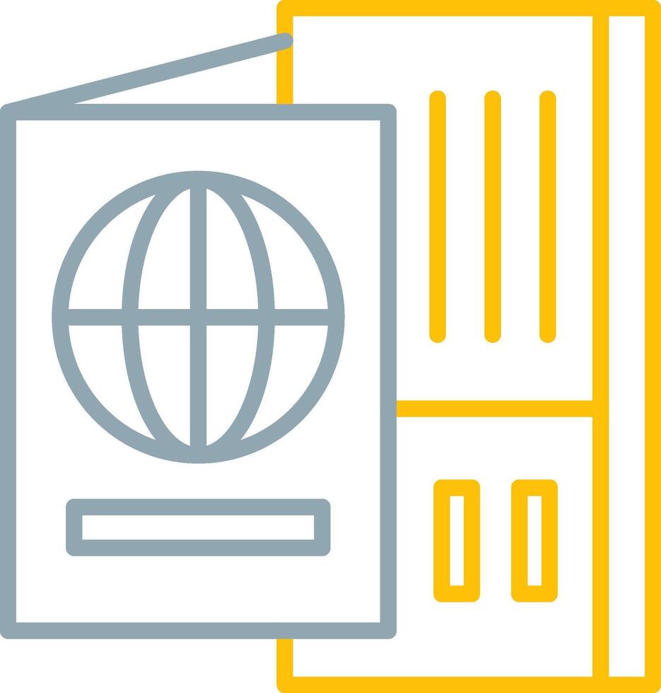 Passport Icon Design Symbol vector