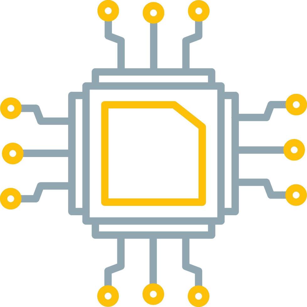 Cpu Icon Design Symbol vector