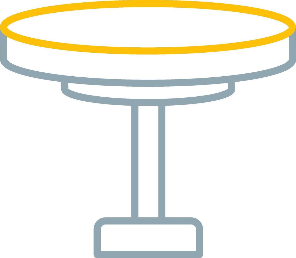 Round Table Icon Design Symbol vector