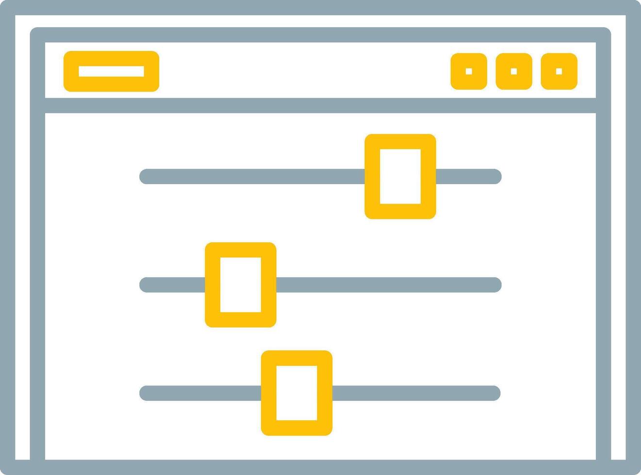 Control Icon Design Symbol vector
