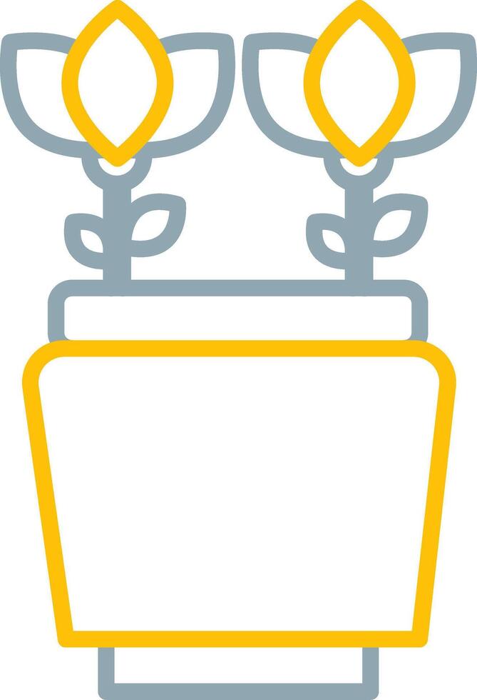 Flower Pot Icon Design Symbol vector