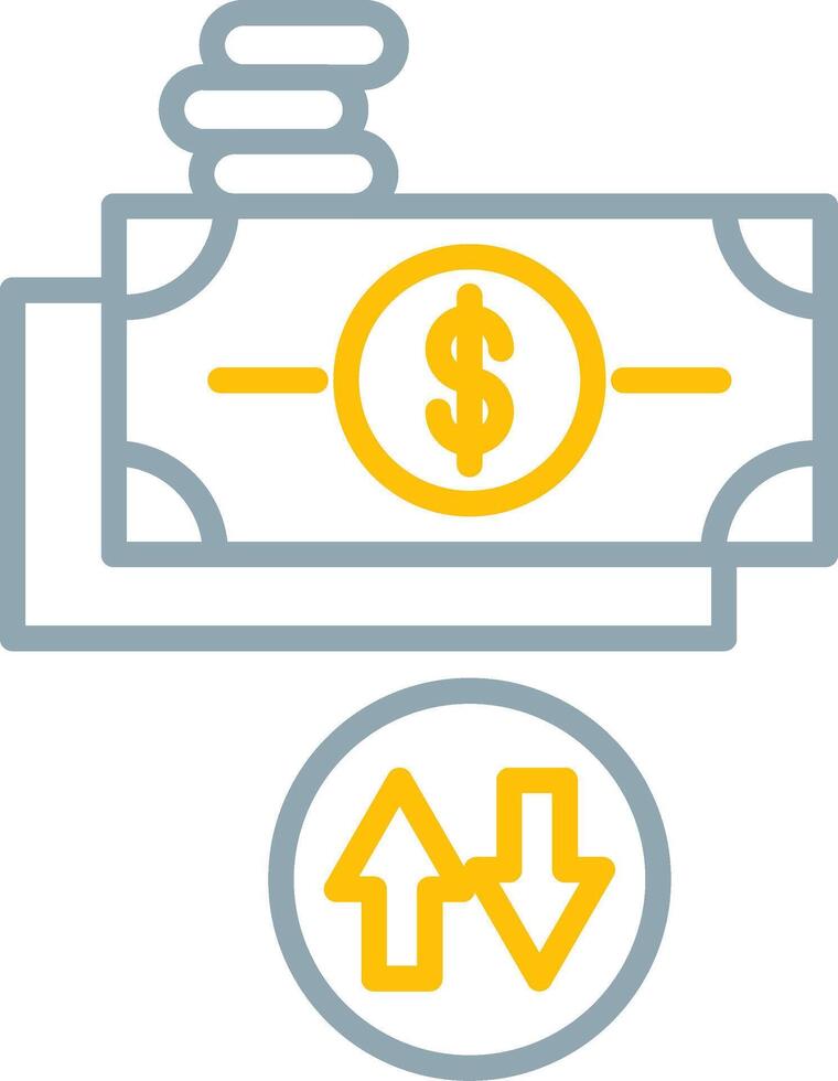 Cash Flow Icon Design Symbol vector