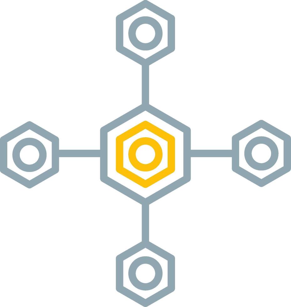 Biomolecular Icon Design Symbol vector