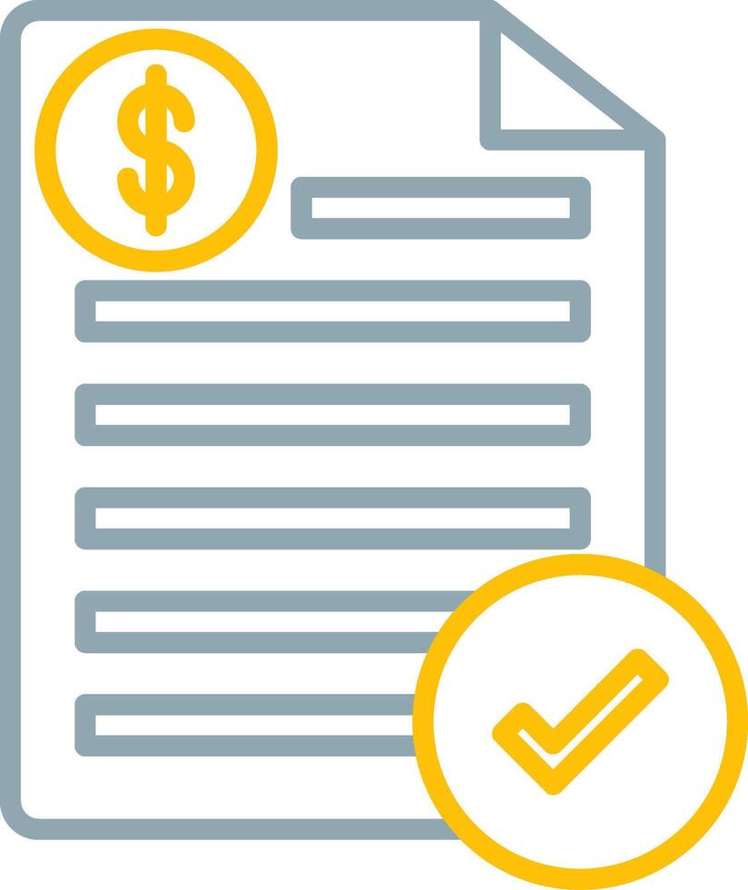 Bill Icon Design Symbol vector